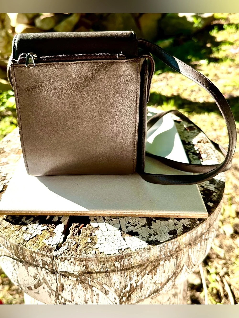 Compact Men's Crossbody Bag - Black